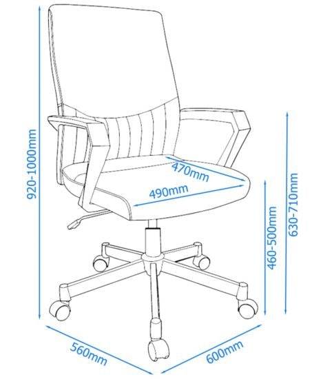 Alphason Brooklyn Faux Leather Office Chair - Price Crash Furniture