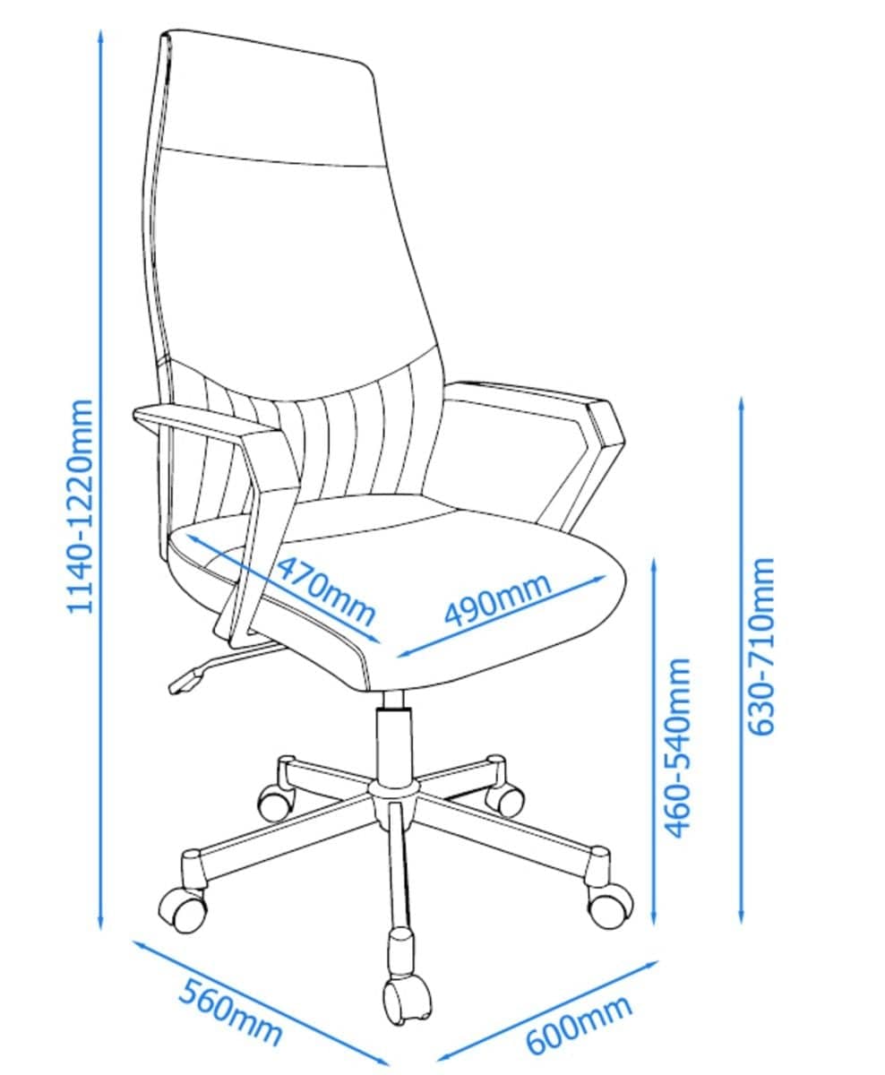 Alphason Brooklyn High Back Faux Leather Office Chair - Price Crash Furniture