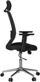 Alphason Clifton Mesh Back Desk & Home Office Chair in Black - Price Crash Furniture