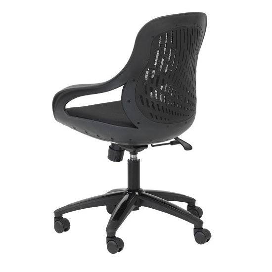 Alphason Croft Black Designer Mesh Back Office Chair - Price Crash Furniture