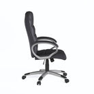 Alphason Hampton Leather Office Chair in Black - Price Crash Furniture