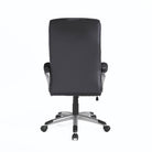 Alphason Hampton Leather Office Chair in Black - Price Crash Furniture