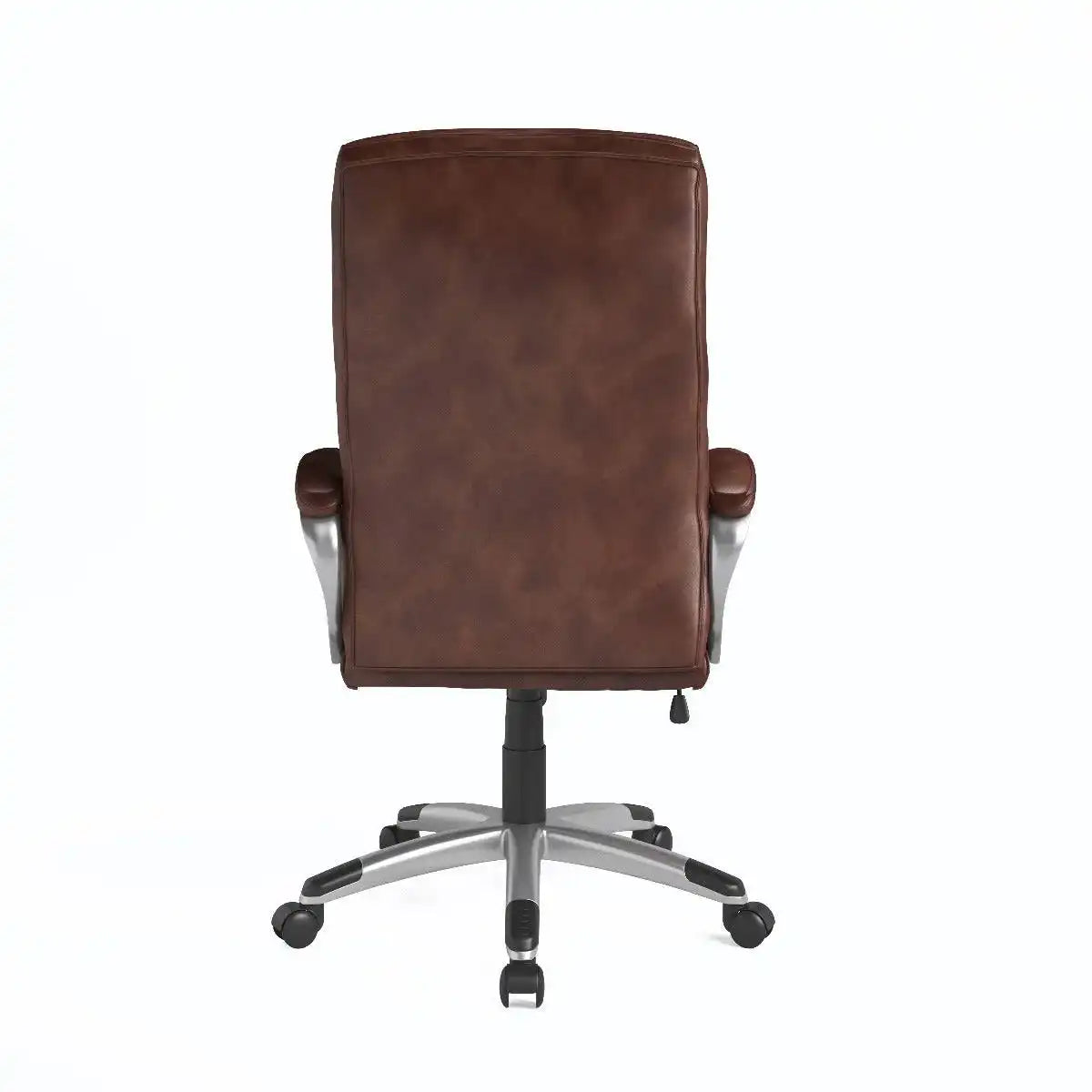 Alphason Hampton Leather Office Chair in Brown - Price Crash Furniture