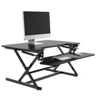 Alphason Height Adjustable Desktop Riser in Black - Create a Standing Desk - Price Crash Furniture