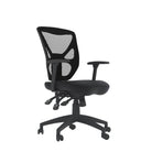 Alphason Hudson Mesh Back Office Chair in Black - Price Crash Furniture