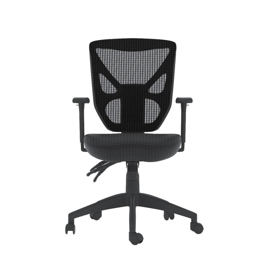 Alphason Hudson Mesh Back Office Chair in Black - Price Crash Furniture