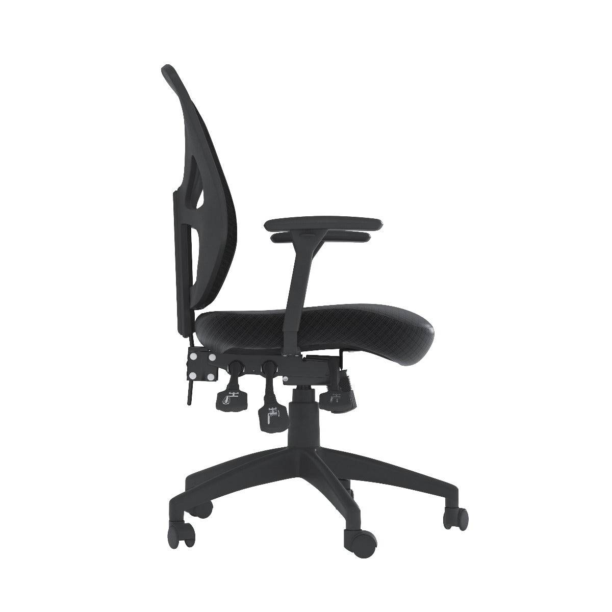 Alphason Hudson Mesh Back Office Chair in Black - Price Crash Furniture