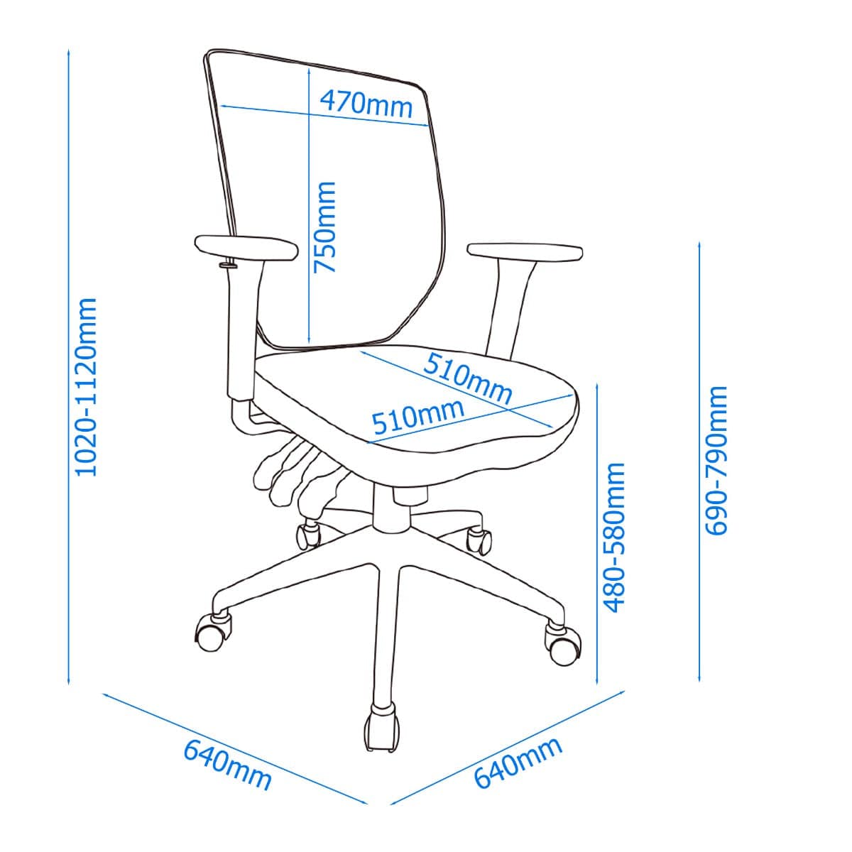 Alphason Hudson Mesh Back Office Chair in Black - Price Crash Furniture