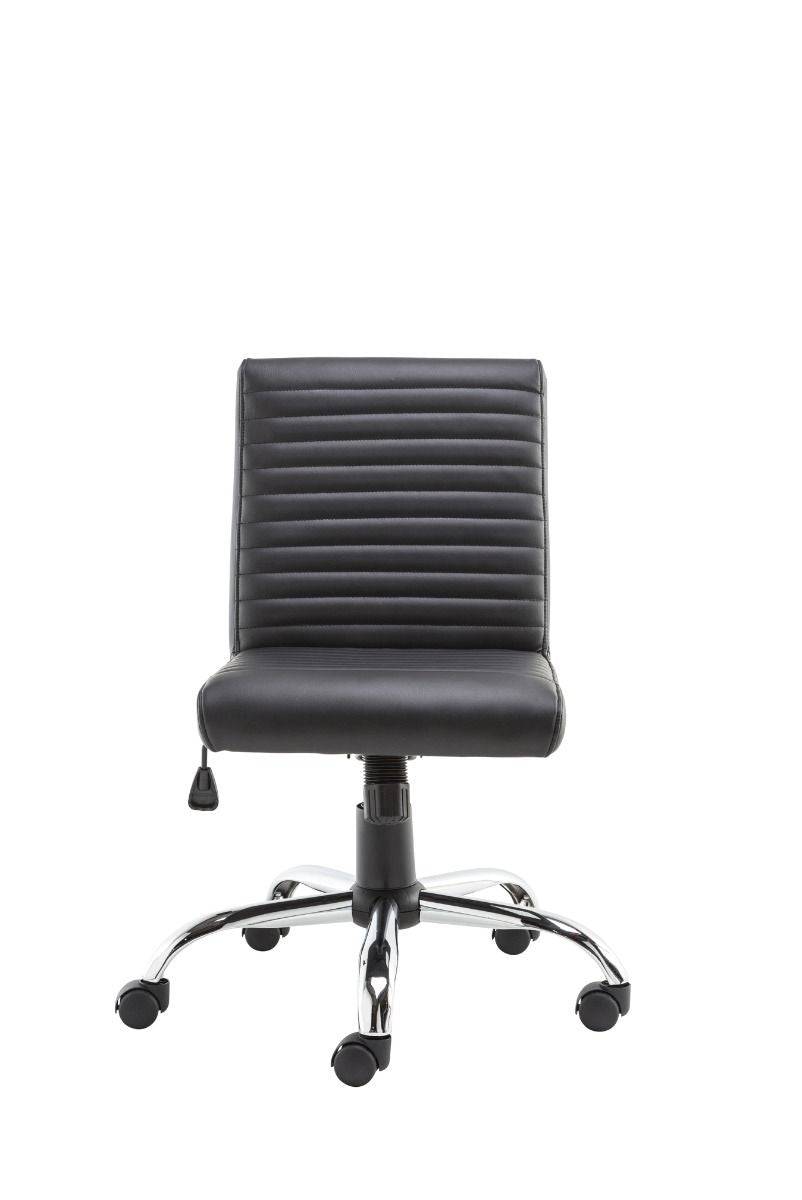 Alphason Lane Black Faux Leather Operator Chair - Price Crash Furniture