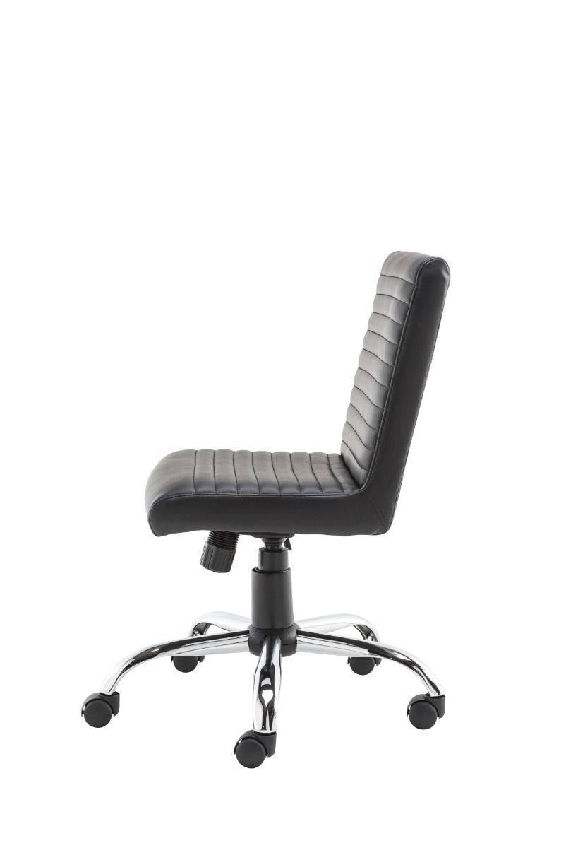 Alphason Lane Black Faux Leather Operator Chair - Price Crash Furniture