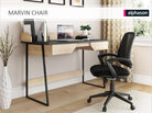 Alphason Marvin Mesh Back Office Chair in Black - Price Crash Furniture