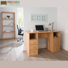 Alphason Maryland Computer Desk Workstation in Beech - Price Crash Furniture