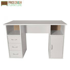 Alphason Maryland Computer Desk Workstation in White - Price Crash Furniture