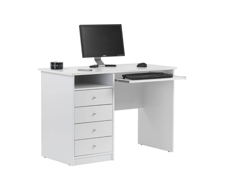 Alphason Marymount White Student Desk - Price Crash Furniture