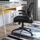 Alphason Newport Mesh Back Office Chair in Black - Price Crash Furniture