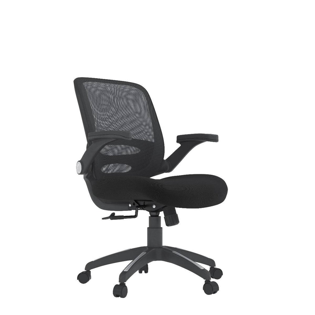 Alphason Newport Mesh Back Office Chair in Black - Price Crash Furniture