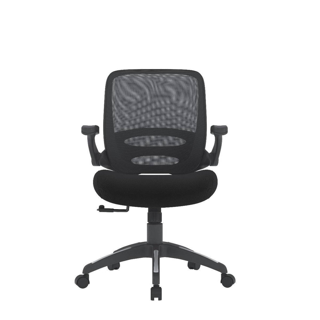 Alphason Newport Mesh Back Office Chair in Black - Price Crash Furniture