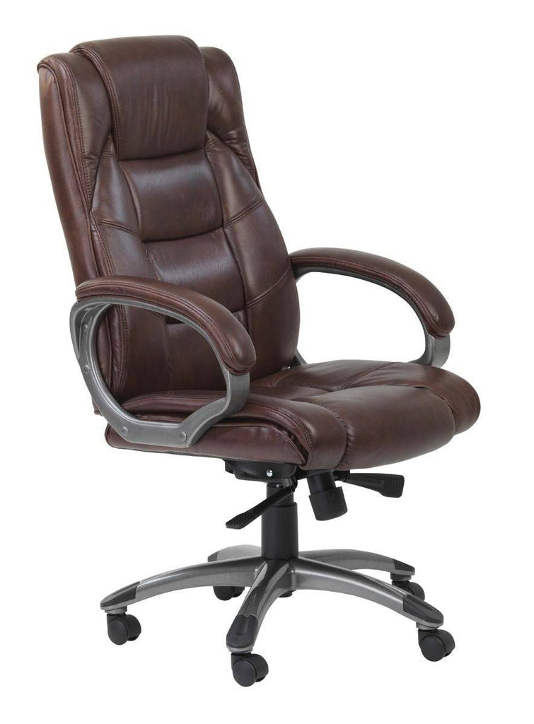 Alphason Northland Leather Executive Chair In Black - Price Crash Furniture