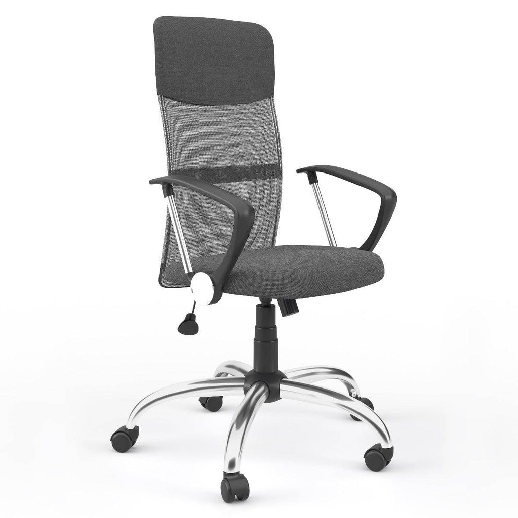Alphason Orlando Mesh Office Chair in Grey - Price Crash Furniture
