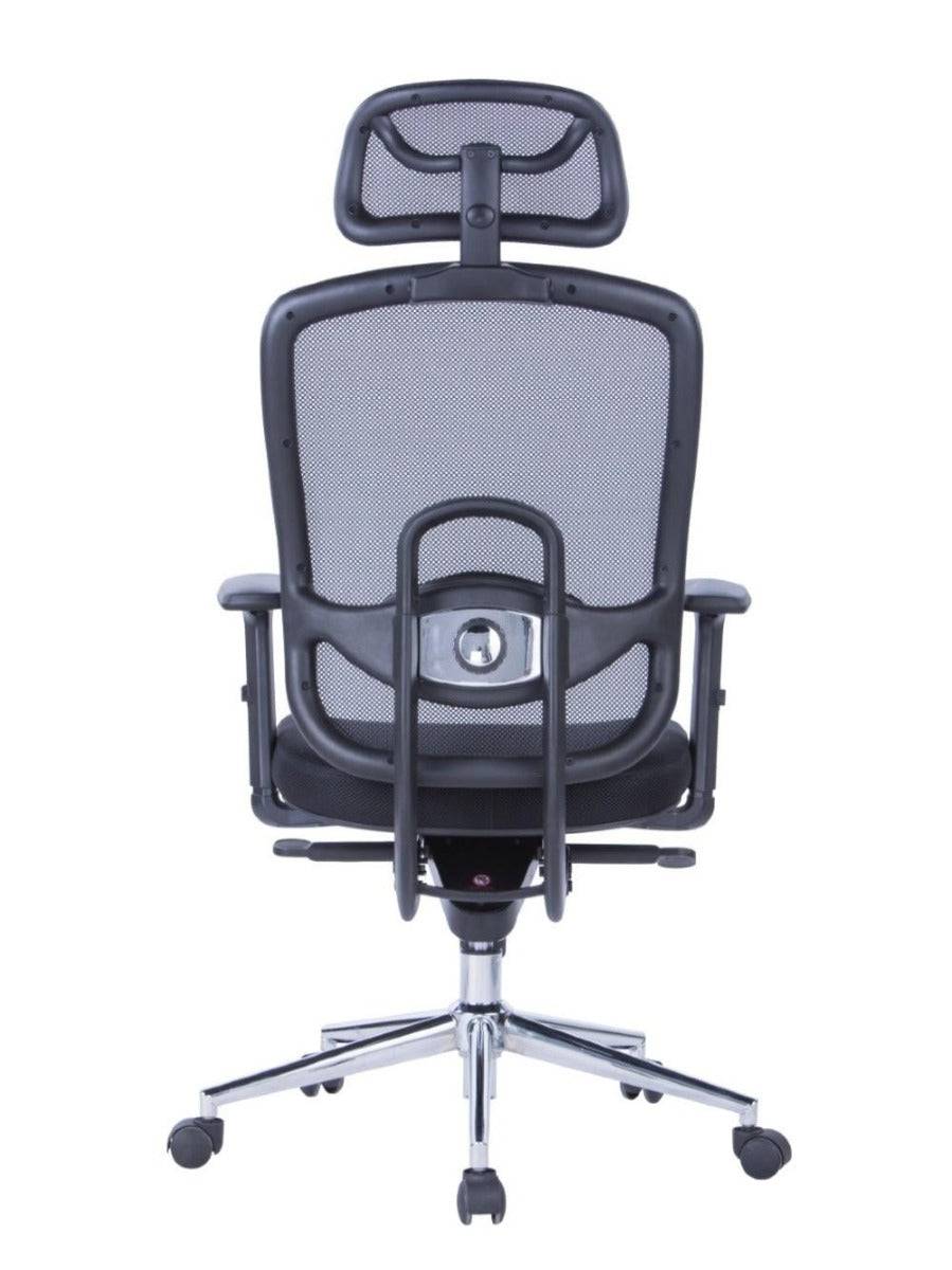 Alphason Miami Black Mesh Back Height Adjustable Office Chair - Price Crash Furniture