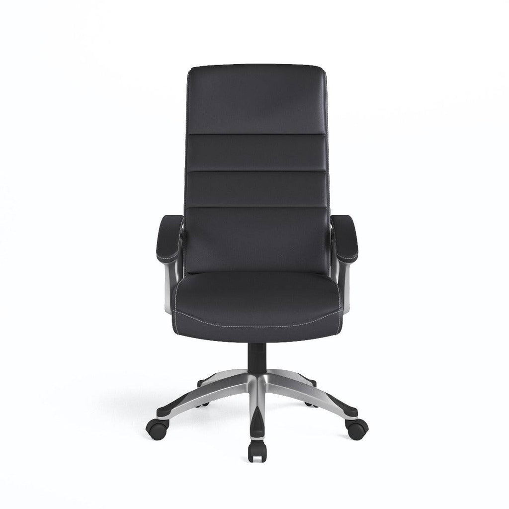 Alphason Roseville Executive Faux Leather Office Chair in Black - Price Crash Furniture