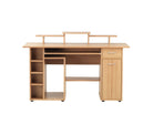 Alphason San Diego Beech Office Desk - Price Crash Furniture