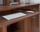 Alphason San Diego Walnut Office Desk - Price Crash Furniture