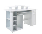 Alphason San Diego White Office Desk - Price Crash Furniture