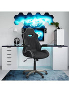 Alphason Silverstone Executive Gaming Chair in Microfibre & Faux Leather - Price Crash Furniture