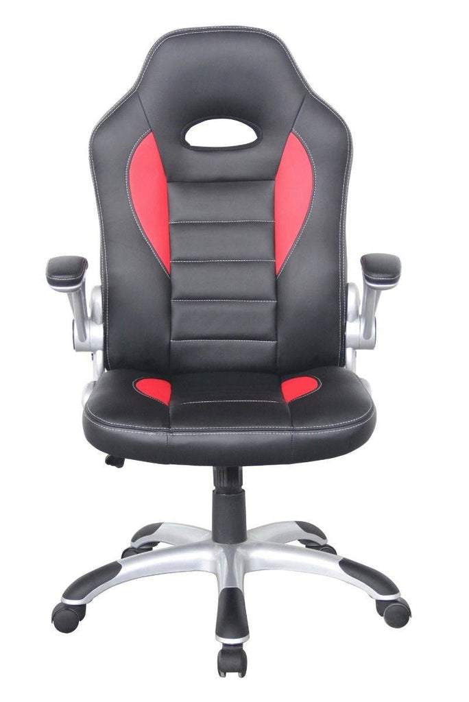 Alphason Talladega Black And Red Leather Racing Style Executive Chair - Price Crash Furniture