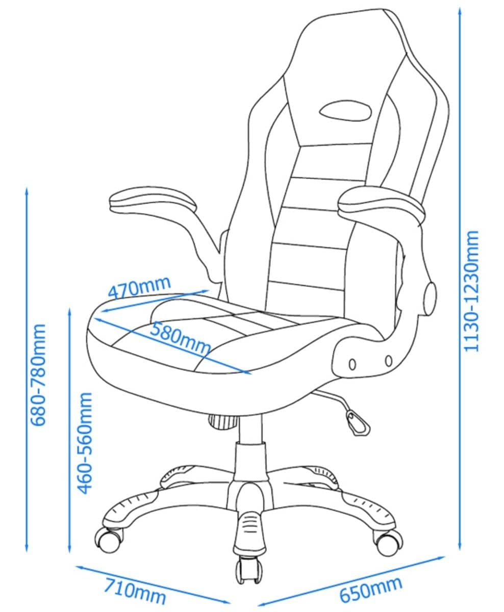 Alphason Talladega Black And Red Leather Racing Style Executive Chair - Price Crash Furniture