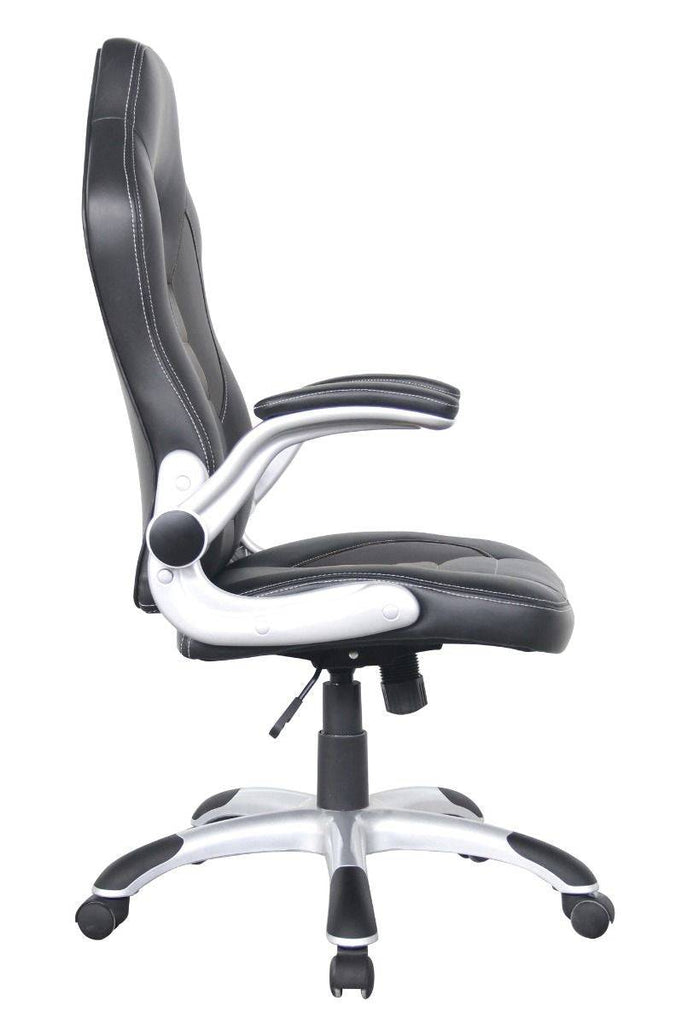 Alphason Talladega Black Leather Racing Style Executive Chair - Price Crash Furniture