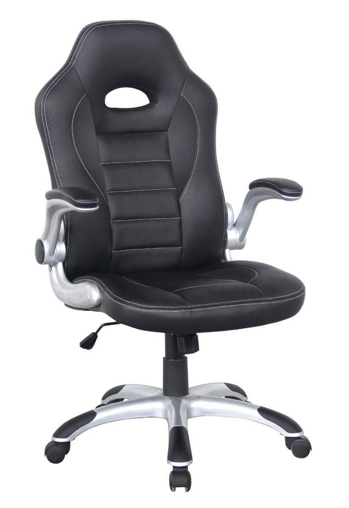 Alphason Talladega Black Leather Racing Style Executive Chair - Price Crash Furniture