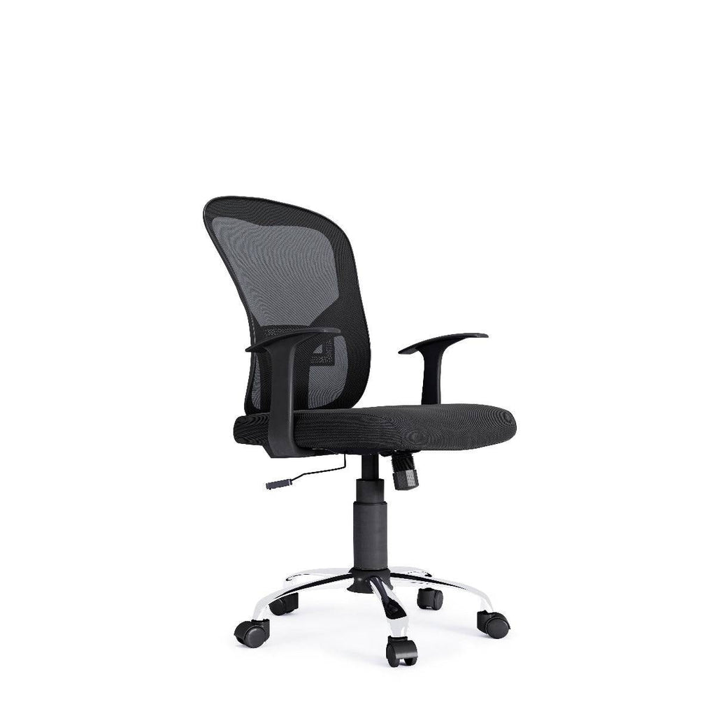 Alphason Tampa Mesh Back Office Chair in Black - Price Crash Furniture