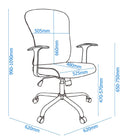 Alphason Tampa Mesh Back Office Chair in Blue - Price Crash Furniture