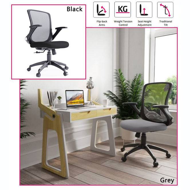 Alphason Toronto Mesh Back Office Chair in Black - Price Crash Furniture