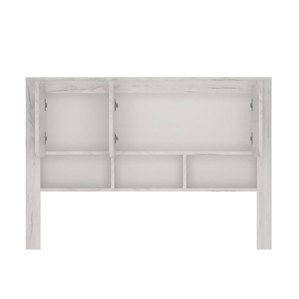 Angel Backboard Top Unit for Desk in White Oak - Price Crash Furniture