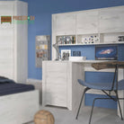 Angel Backboard Top Unit for Desk in White Oak - Price Crash Furniture