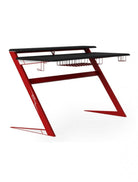 Aries Carbon Fibre Effect Gaming Desk with Storage by Alphason - Price Crash Furniture