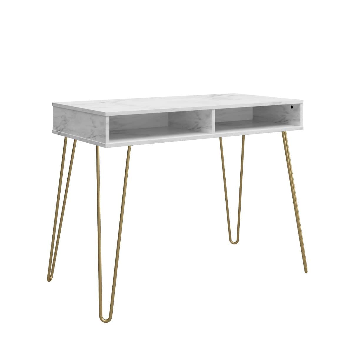 Athena Desk in White by Dorel Novogratz - Price Crash Furniture