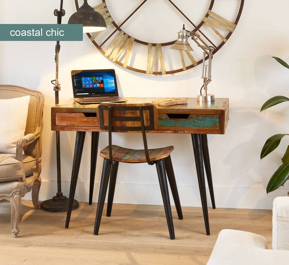 Baumhaus Coastal Chic Laptop Desk / Dressing Table - Price Crash Furniture