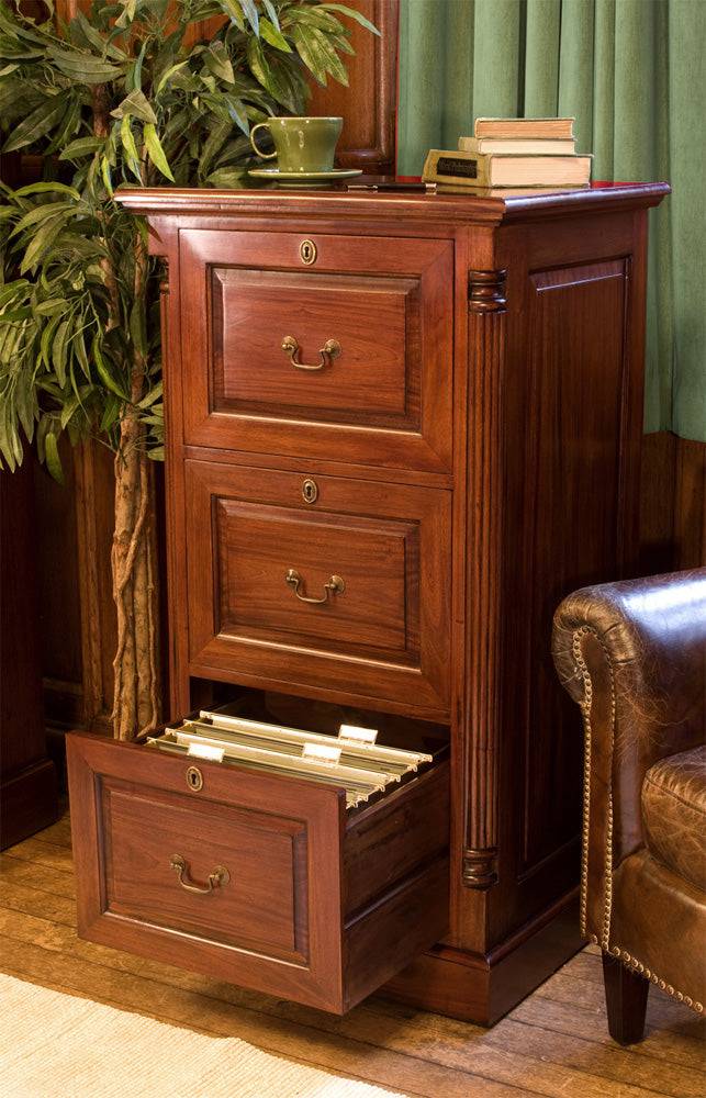 Baumhaus La Roque Three Drawer Filing Cabinet - IMR07B - Price Crash Furniture