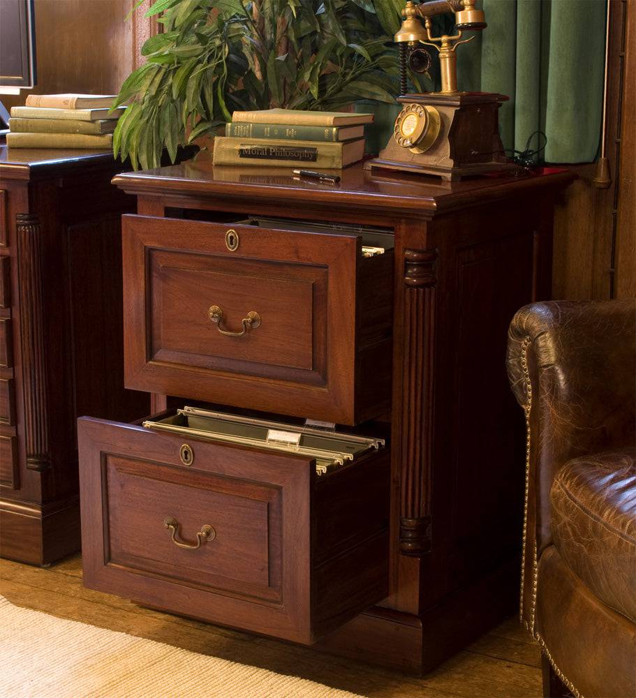 Baumhaus La Roque Two Drawer Filing Cabinet - IMR07A - Price Crash Furniture
