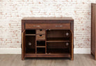 Baumhaus Mayan Walnut Hidden Home Office - Price Crash Furniture