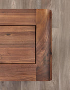 Baumhaus Shiro Walnut Two Drawer Filing Cabinet - Price Crash Furniture