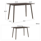 Brittany Desk in Walnut by Dorel Novogratz - Price Crash Furniture