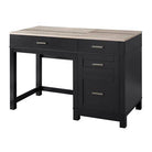 Carver Sit or Stand Lift Top Desk in Black and Weathered Oak by Dorel - Price Crash Furniture