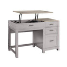 Carver Sit or Stand Lift Top Desk in Grey and Weathered Oak by Dorel - Price Crash Furniture