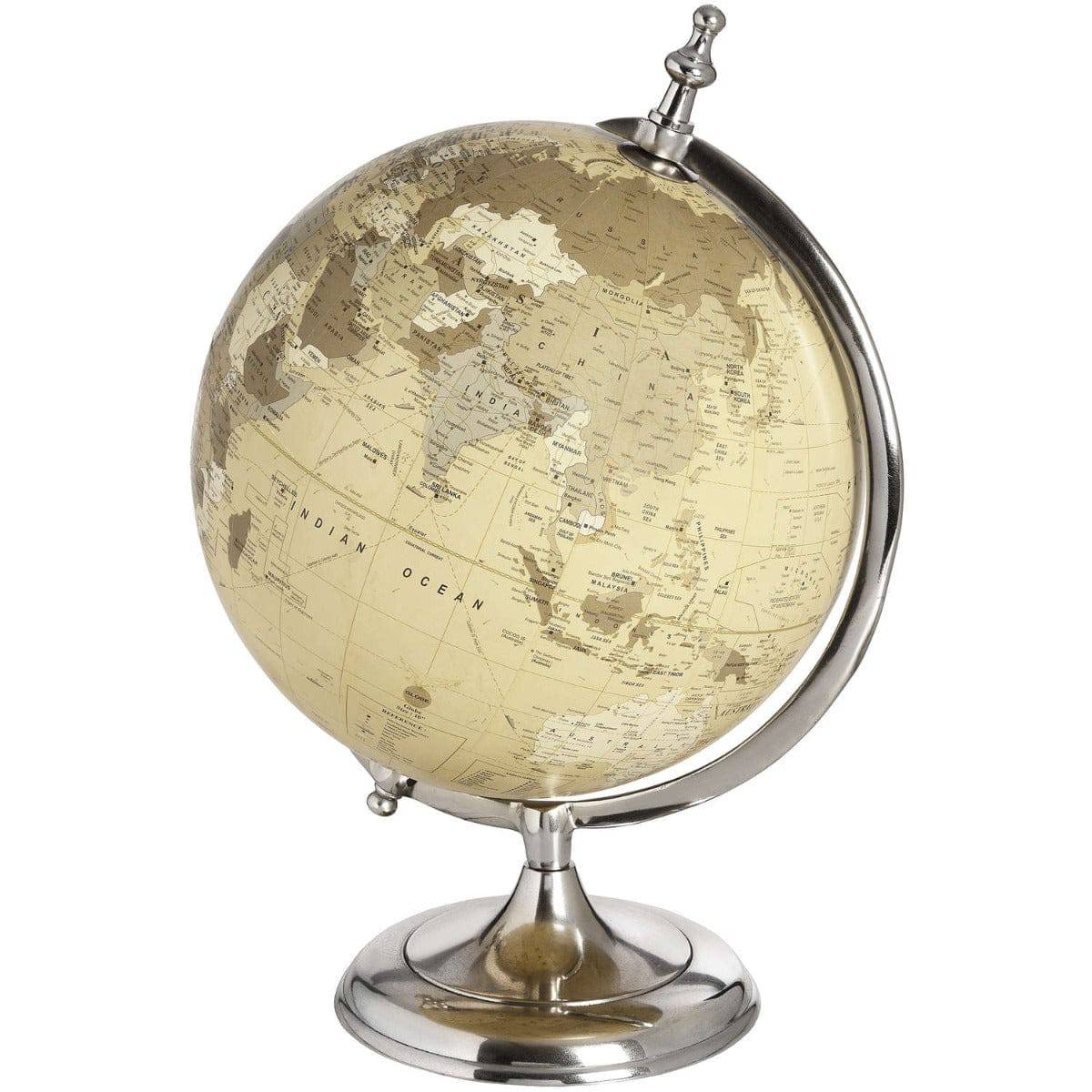 Chrome Desktop Globe - Price Crash Furniture