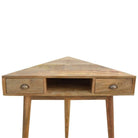 Corner Writing Desk With 2 Drawers And Open Slot - Price Crash Furniture